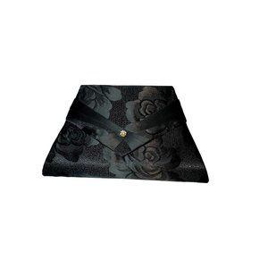 Rose Embroidery Triangle Evening Bag